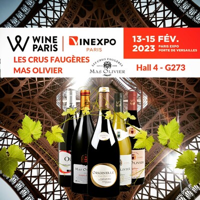 LES CRUS FAUGÈRES - MAS OLIVIER vous donne rendez-vous du 13 au 15 février 2023