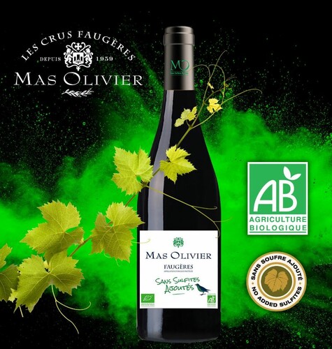 Mas Olivier Bio sans sulfites ajoutés